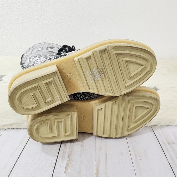 3.1 Phillip Lim Mallory Python Snake Print Leather Tall Sandal Boots sz 39 - Picture 7 of 8